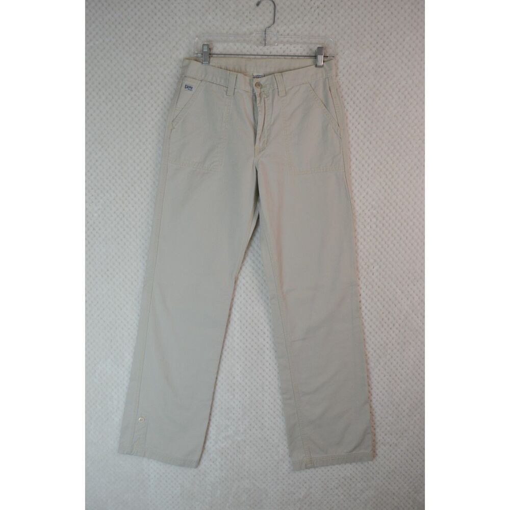 Lucky Brand Workwear Electrician Women's 10/30 Cream Color Pants